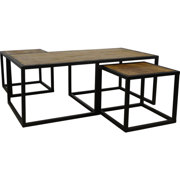 Boaz salontafel set 3 delig