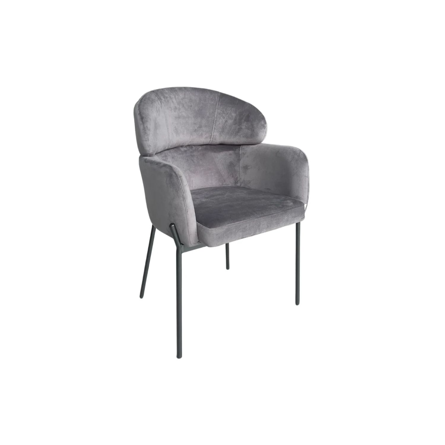 CHAIR EMMA VC814 BLACK LEGS GREY