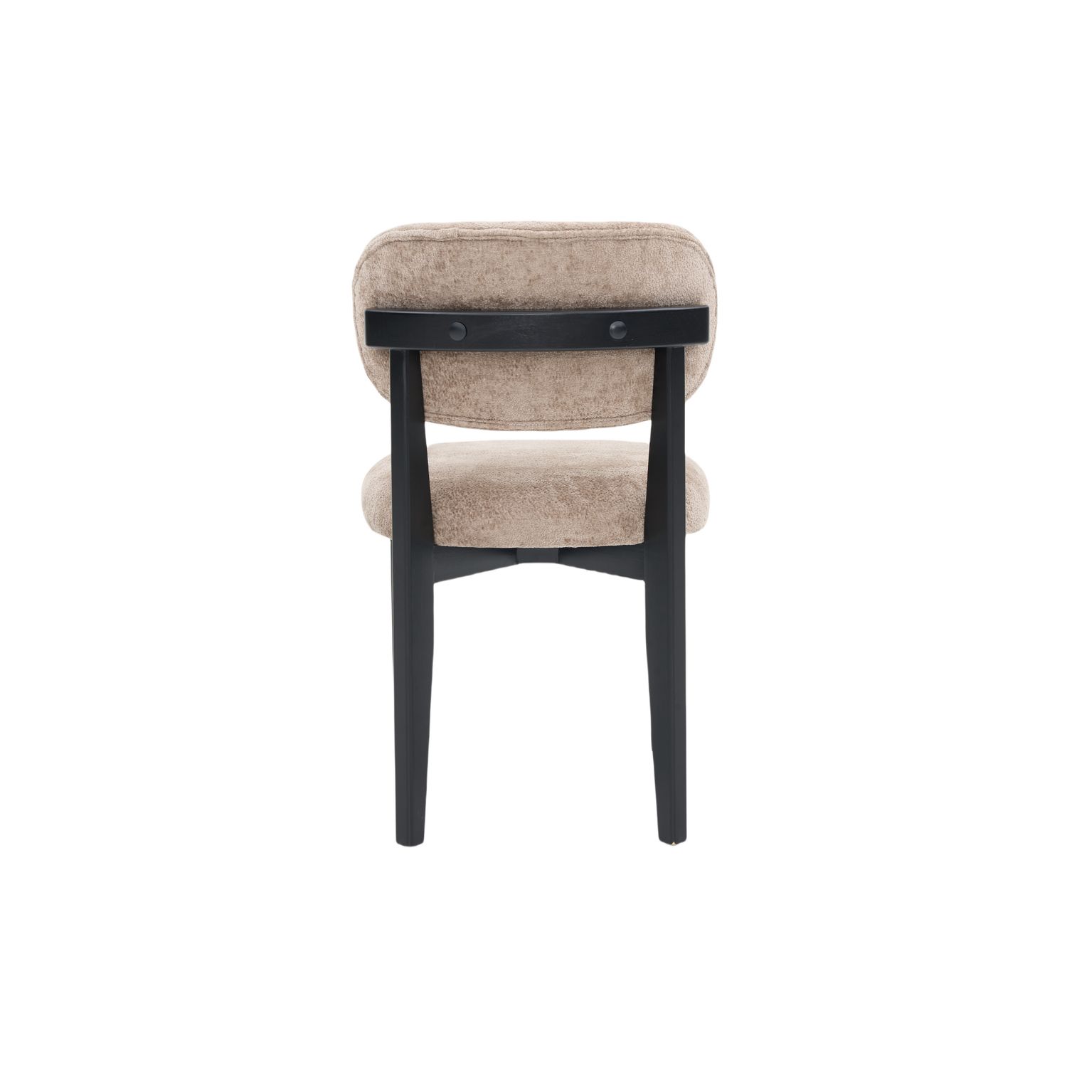 CHAIR SILLA ZB-5684 BLACK LEGS BROWN  FY2415-8