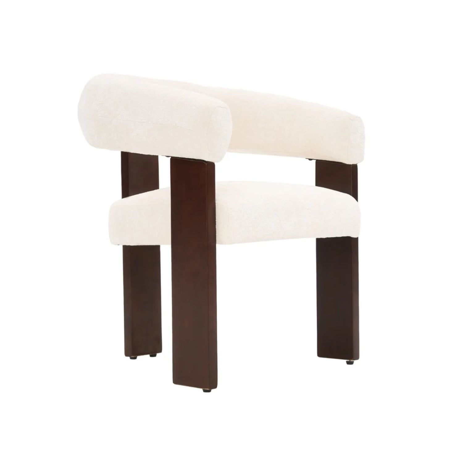 CHAIR SARA ZB-5698 BROWN LEGS FY2415 NO-5 CREAM