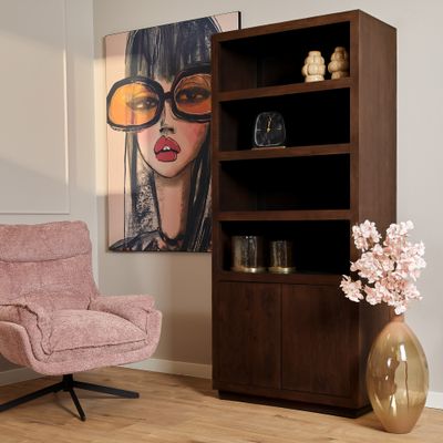 Boekenkast Brussel Brown | 90 cm