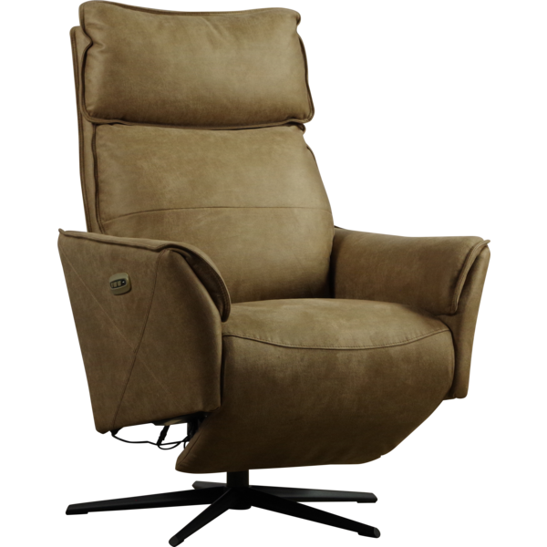 Relaxfauteuil Toon stof: Bull-10 elektrisch incl. accu (2 motorig).