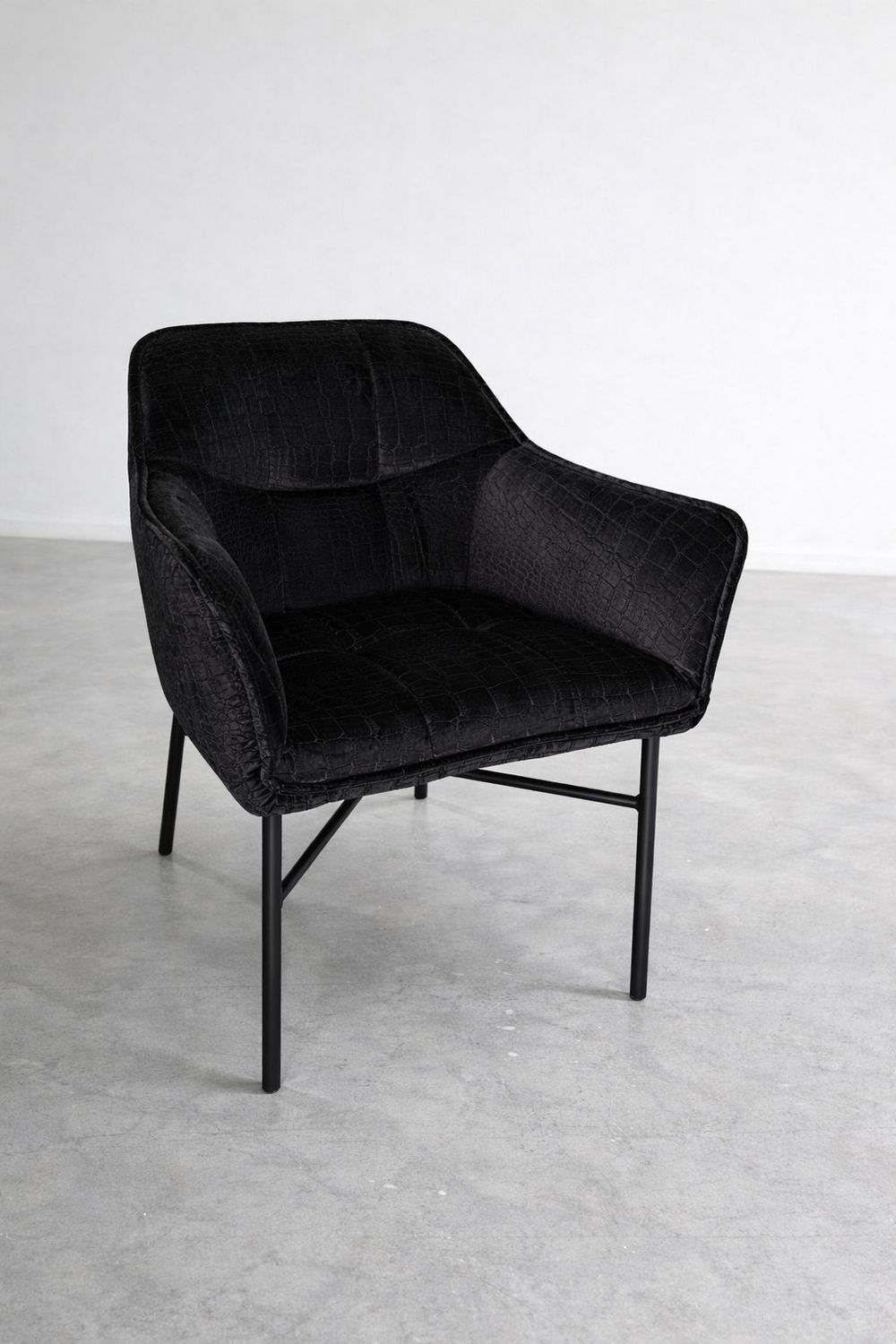 Eetkamer stoel Noel Croco Zwart