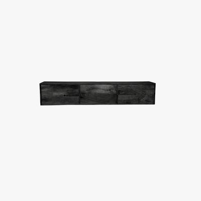 Zwevend tv meubel Vision Black | 160 cm Zwevend tv meubel Vision Black | 160 cm