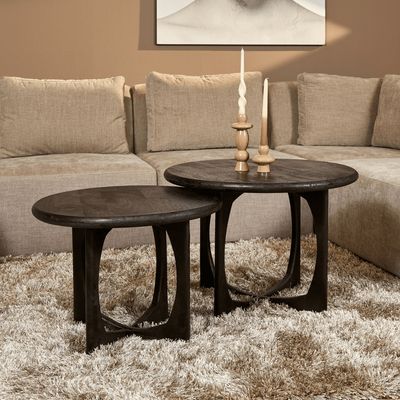 Bijzettafel Milou | Zwart | 60 cm Bijzettafel Milou | Zwart | 60 cm