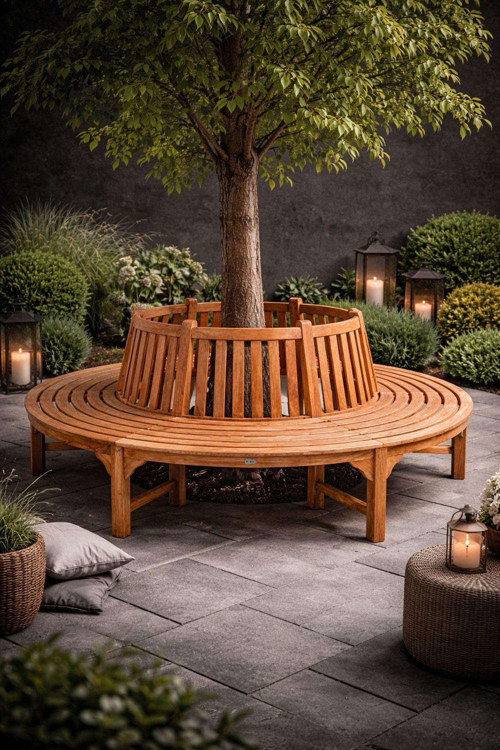 Round Tree Bench