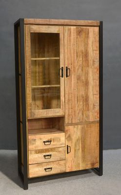 Britt vitrine cabinet open right side Britt vitrine cabinet open right side