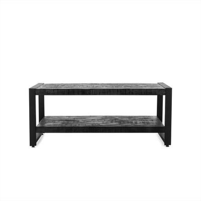 Salontafel Britt Zwart met Legplank 110 Salontafel Britt Zwart met Legplank 110