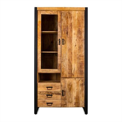 Vitrine Kast Britt Glazen Deur Links