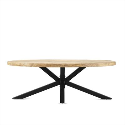 Salontafel Ellips met Spiderleg 130