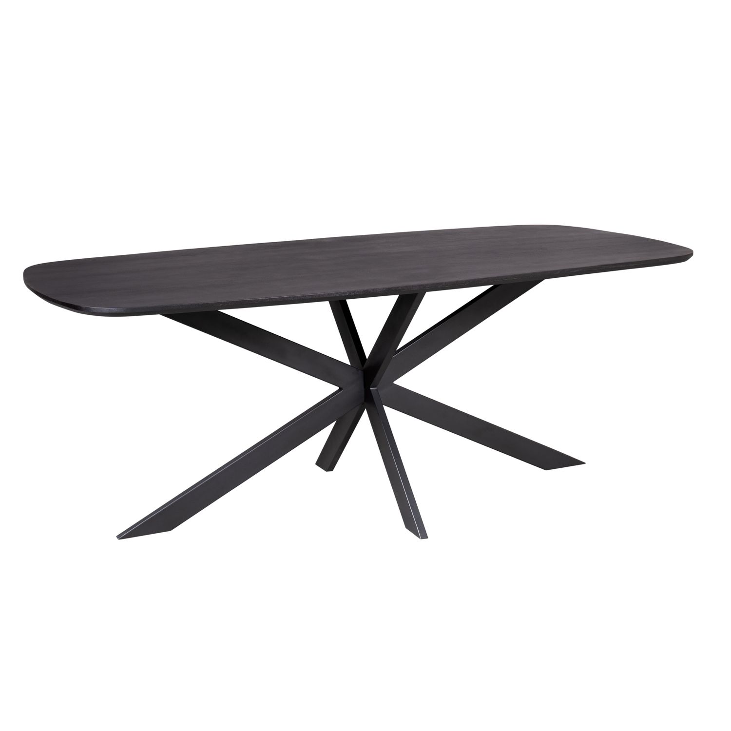 Eettafel Elegance Black | Deens ovaal | 200x100 cm
