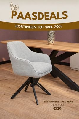 Eetkamerstoel Jens | Light Grey Eetkamerstoel Jens | Light Grey