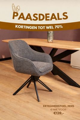 Eetkamerstoel Jens | Antraciet Eetkamerstoel Jens | Antraciet