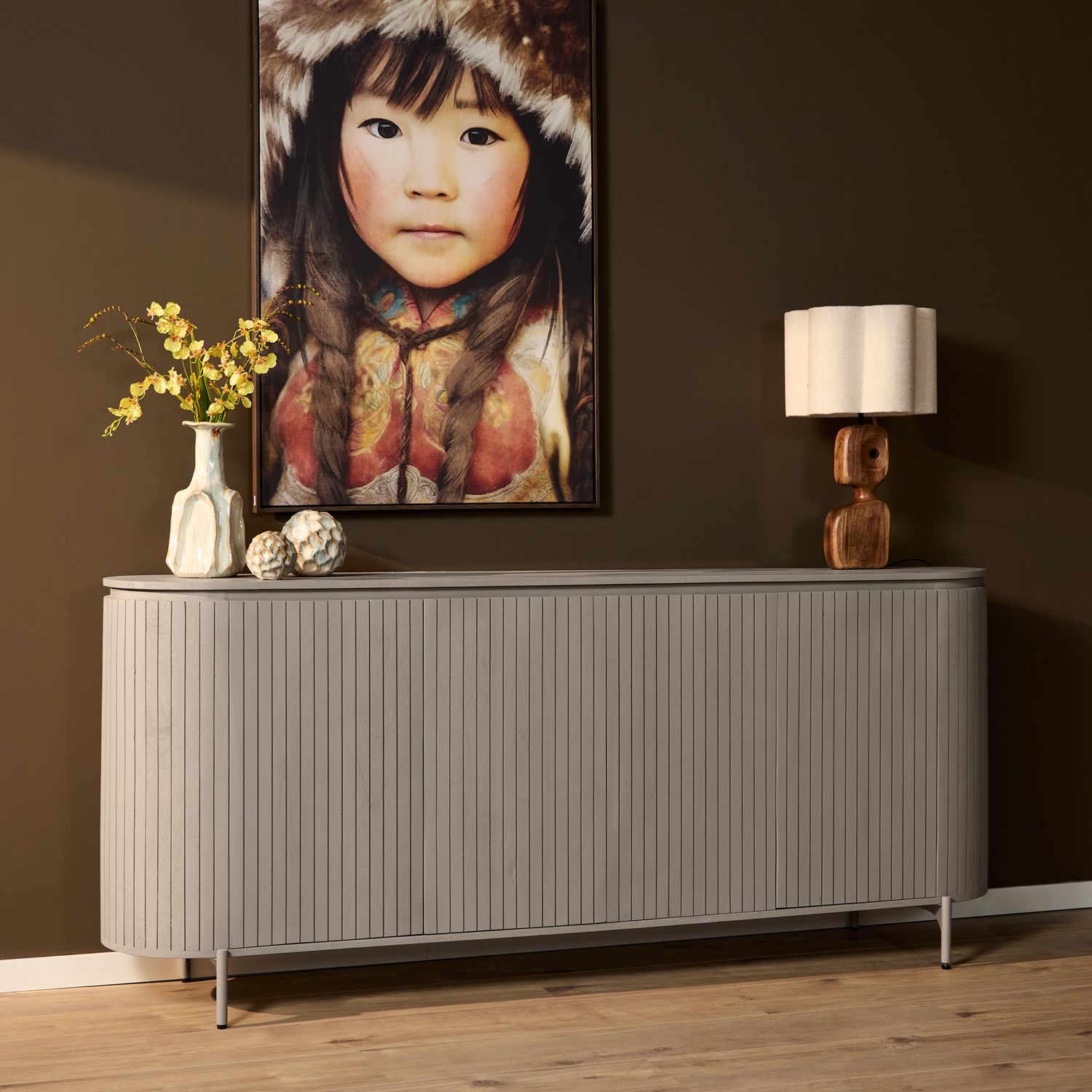 Dressoir Solana | 210 cm | Taupe