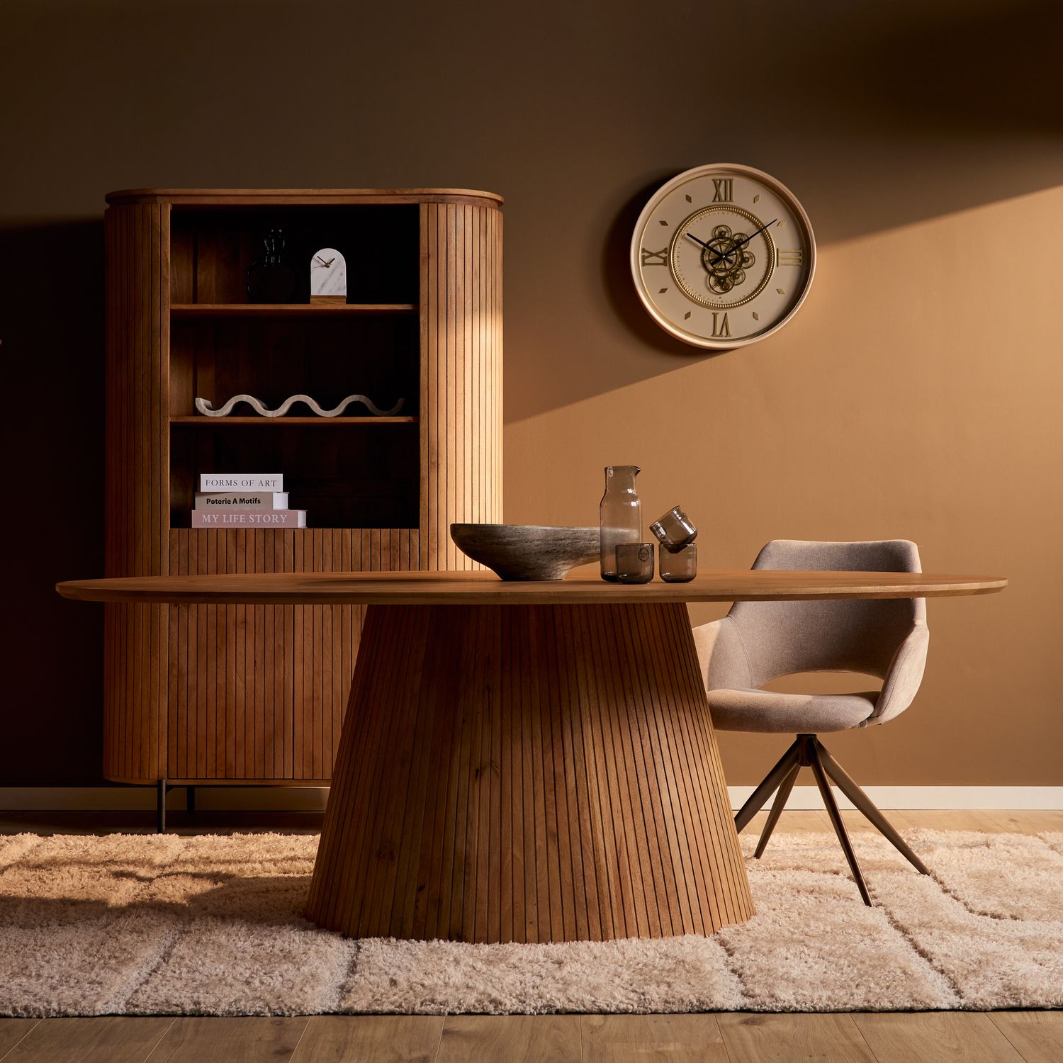 Eettafel Solana | 240 cm | Naturel | Ovaal