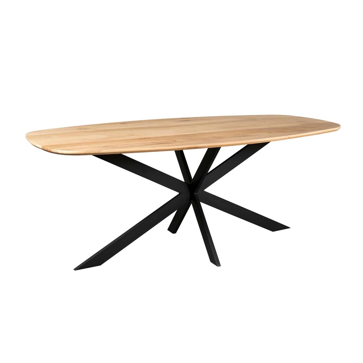 Eiken eettafel Ferris | Deens Ovaal 180 cm | Naturel