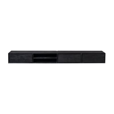 Zwevend tv meubel Ambiance Black | 240 cm