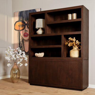 Vakkenkast Brussel Brown XL | 160 cm Vakkenkast Brussel Brown XL | 160 cm