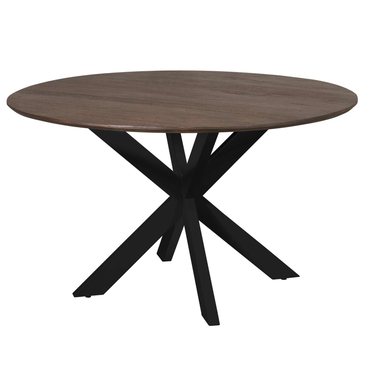 Eettafel Madison Brown | 150 cm | Poot Black