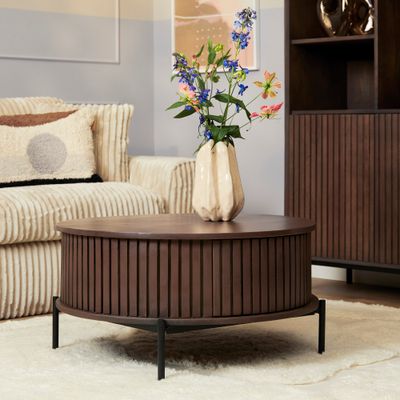 Salontafel Madison Brown | 80 cm | Rond