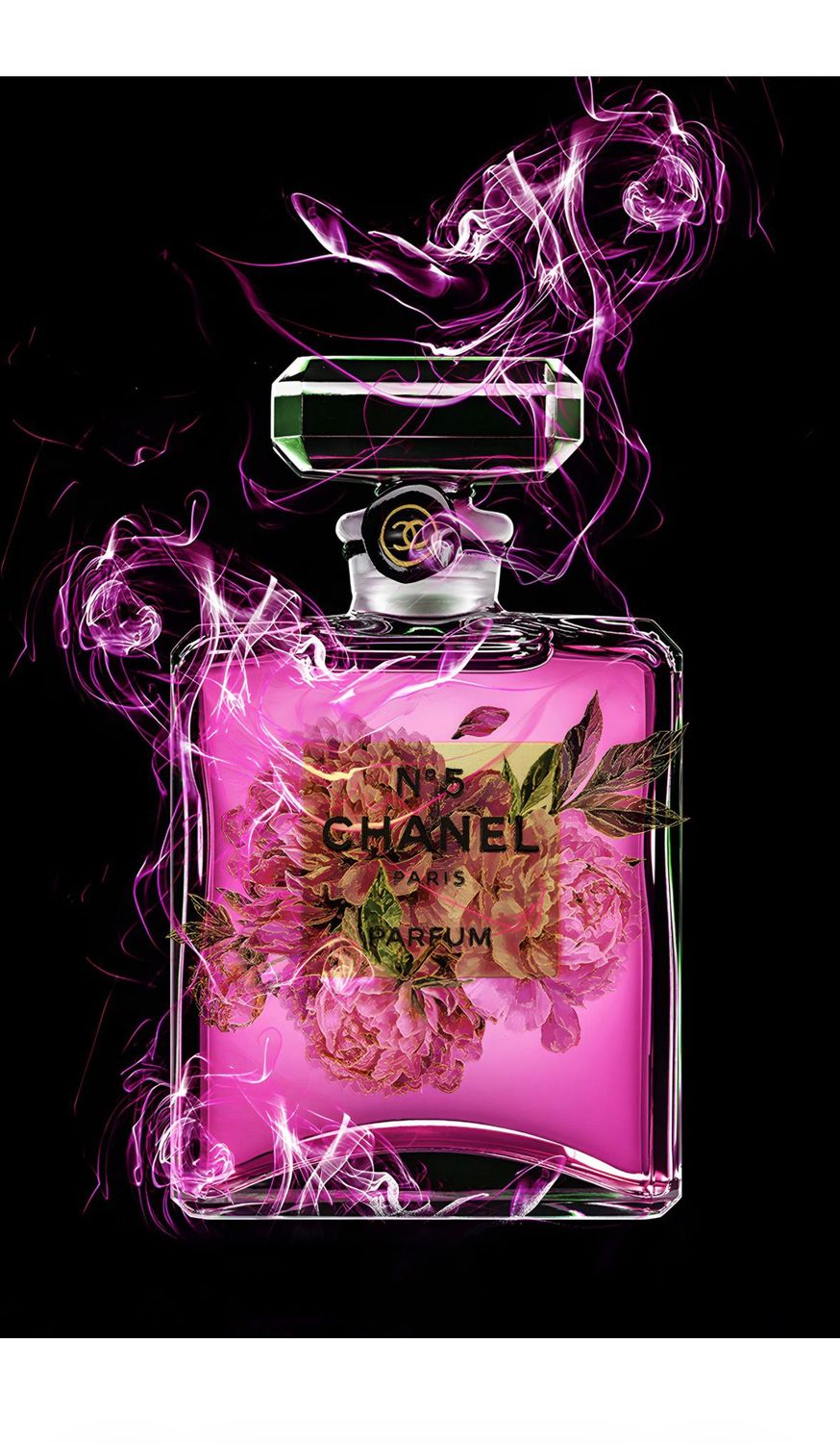 Glasschilderij 120 x 80 cm | Pink Obsession