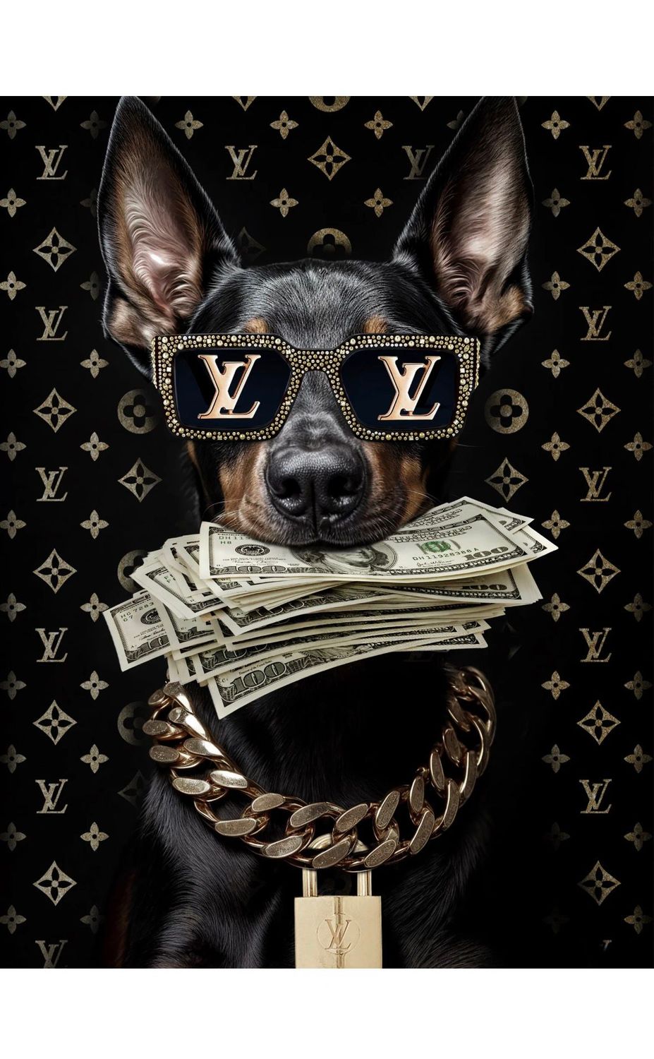 Glasschilderij 60 x 80 cm | Money Moves