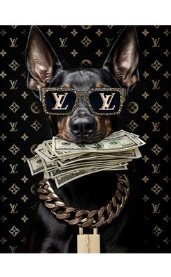 Glasschilderij 60 x 80 cm | Money Moves