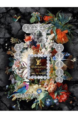 Glasschilderij 60 x 80 cm | Opulent Bloom