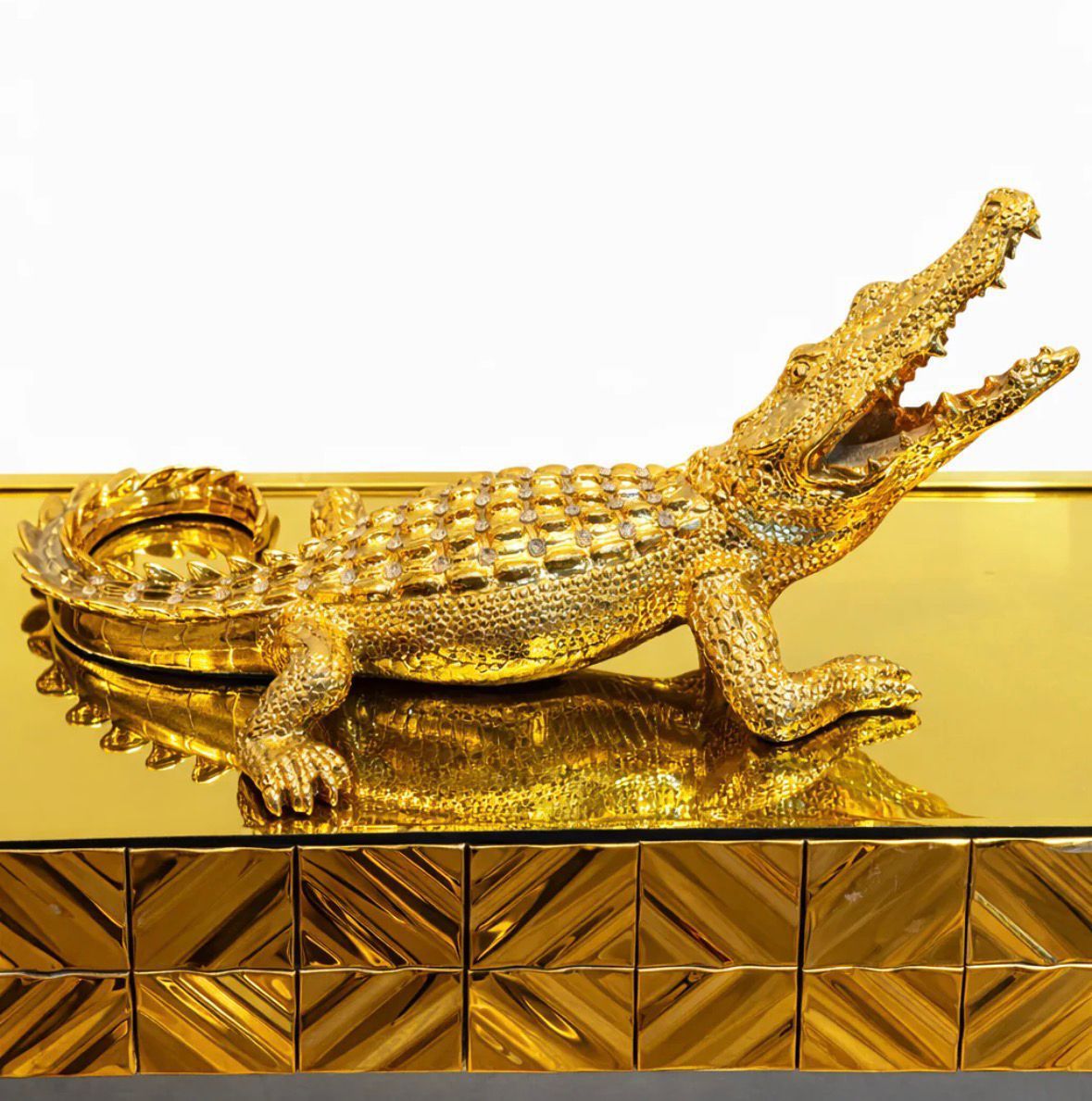 Luxe Krokodil Decoratie | Statement Piece