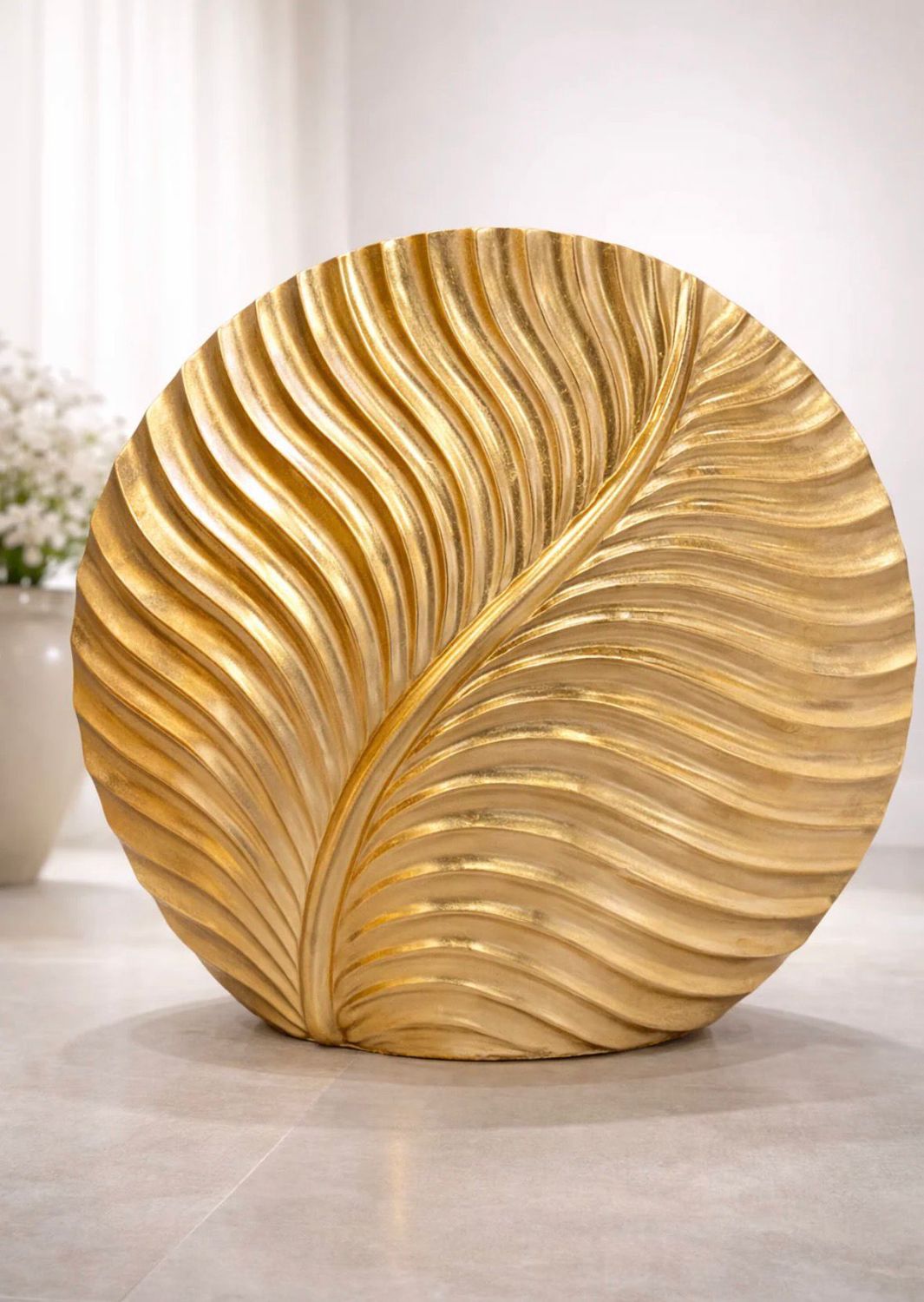 ​Luxe Gouden Bladvaas | Statement Piece