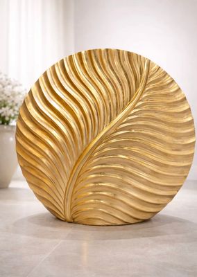 ​Luxe Gouden Bladvaas | Statement Piece
