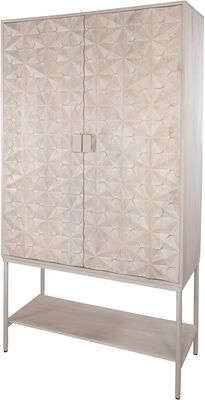 Trinity 2-deurs kast met onderplank, Mango Ashblond