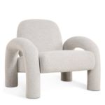 Fauteuil Phiel - Bouclé Naturel