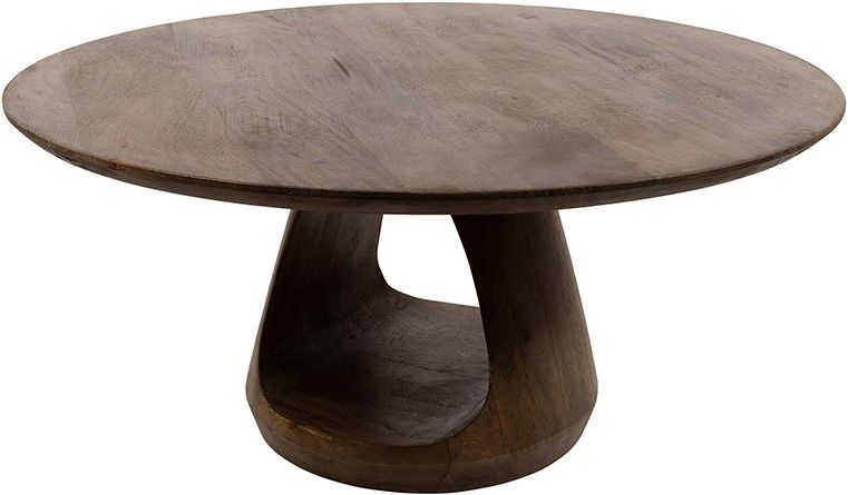 Bremen salontafel Ø90, H40, Mango Matt Walnut
