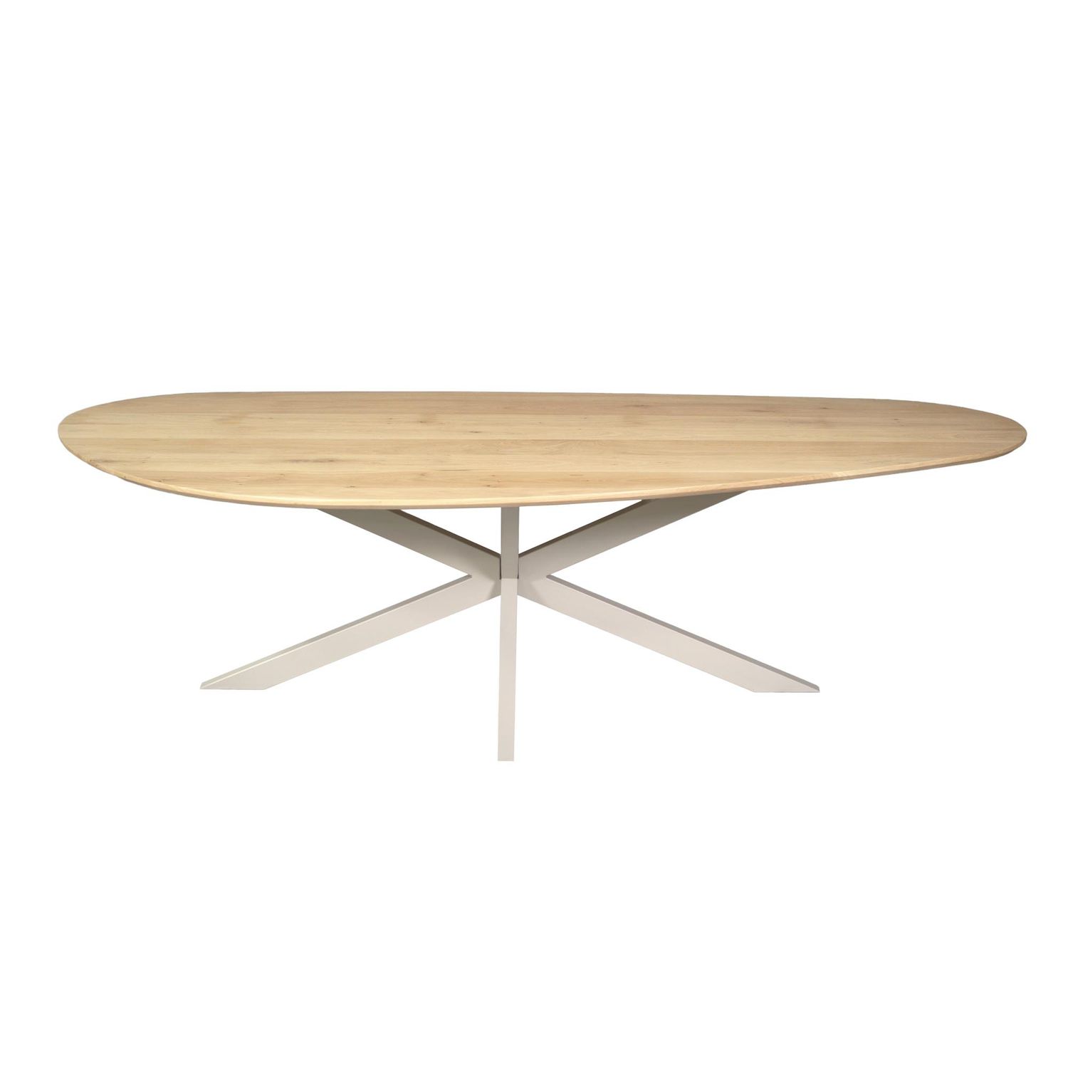 Eiken eettafel Cloud | 240 cm | Naturel | Poot Sand
