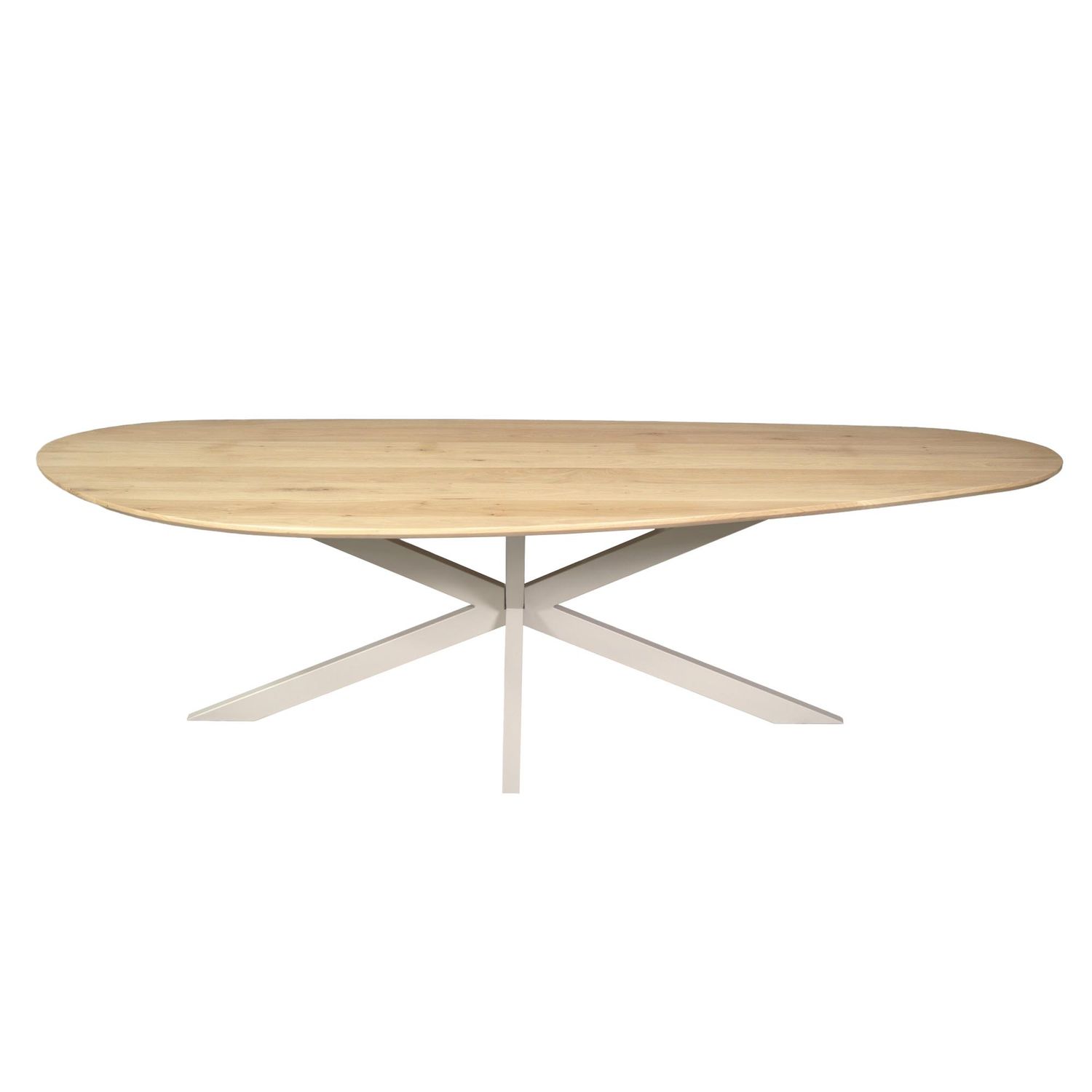 Eiken eettafel Cloud | 280 cm | Naturel | Poot Sand