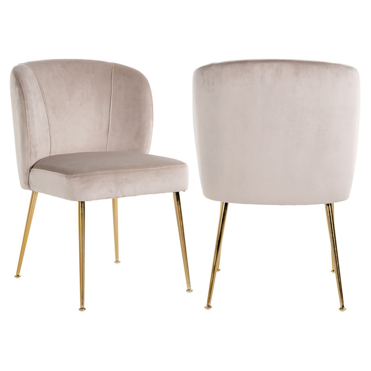 Eetkamerstoel Cannon khaki velvet