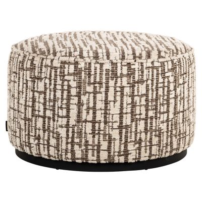 Poef &amp; Voetenbank Lexie cream 70Ø