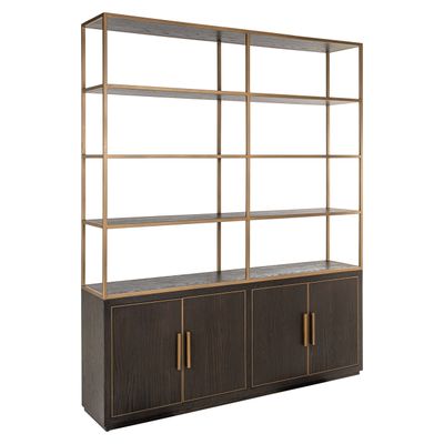 Wandkast Carter brown large 4-doors