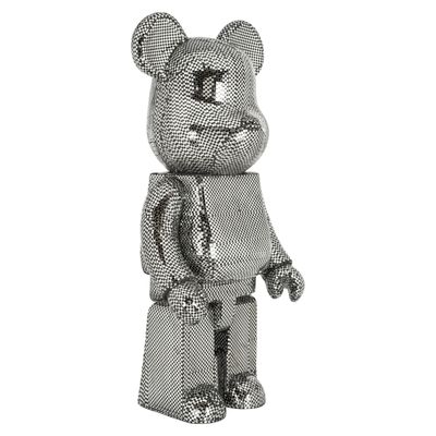 Decoratief object Bear silver large
