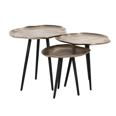 Salontafel Volenta champagne gold (Set of 3)
