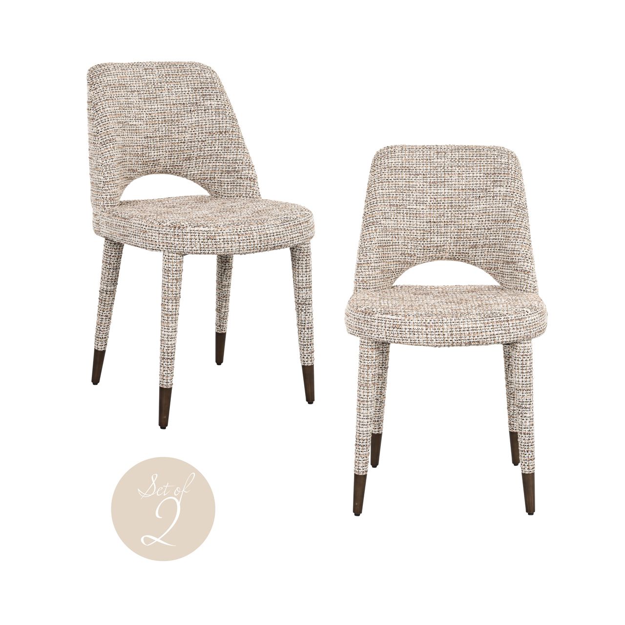 Eetkamerstoel Cecilia trendy nature (Set of 2)