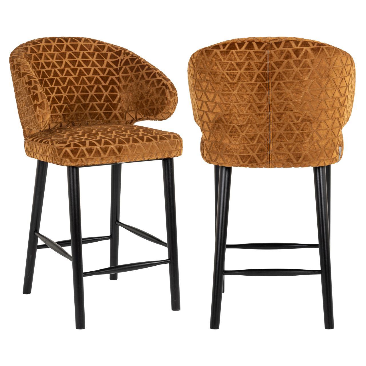 Counterstoel Indigo old gold triangle