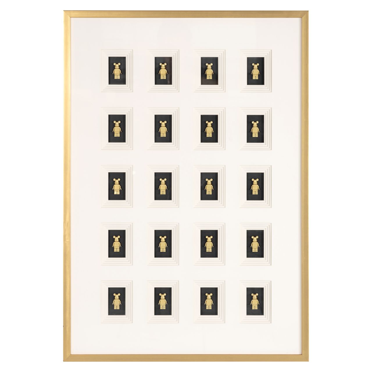 Wall art Bear black/gold