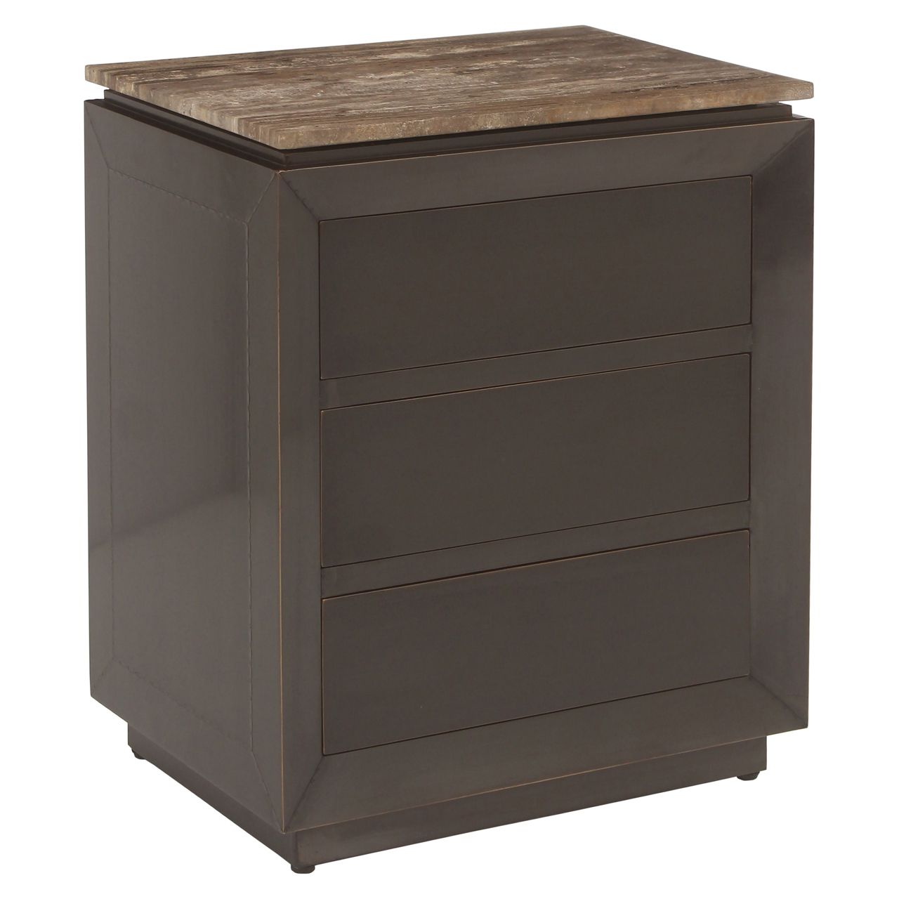 Nachtkastje Russo ash brown 3-drawers