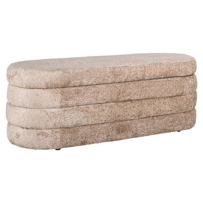 Poef &amp; Voetenbank Camille sheep natural