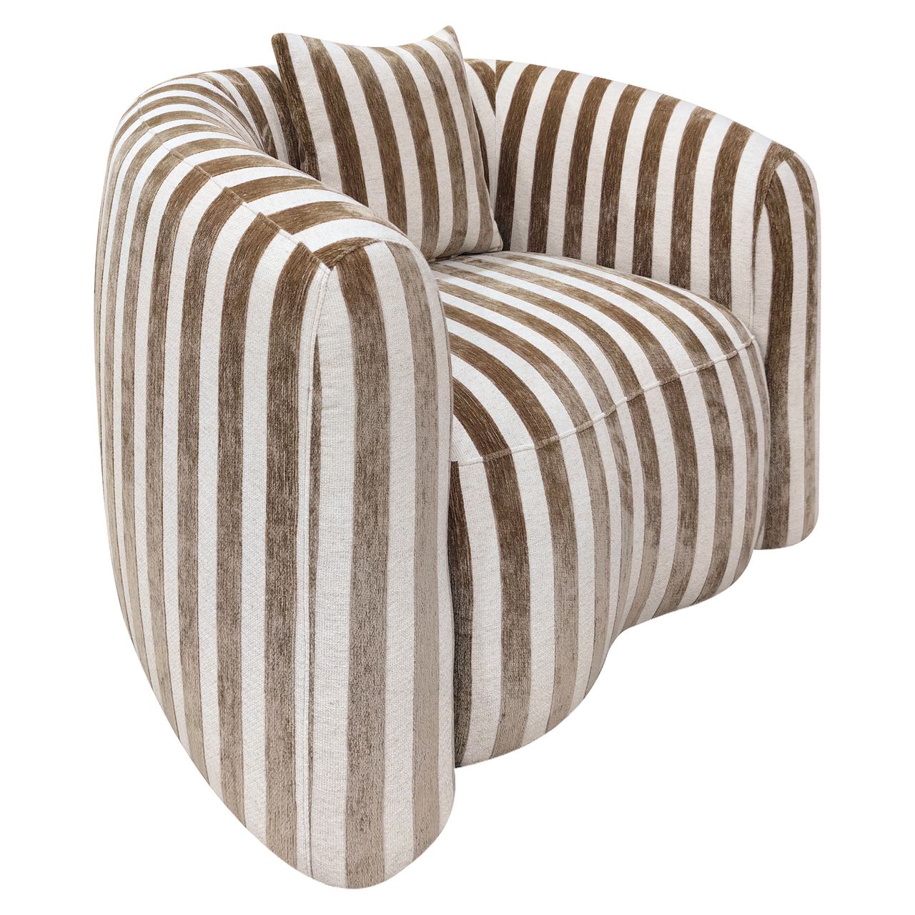 Lounge stoel Luxandra stripes sand