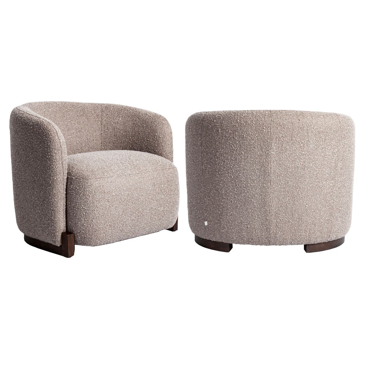 Lounge stoel Hannah mocca chunky fire retardant