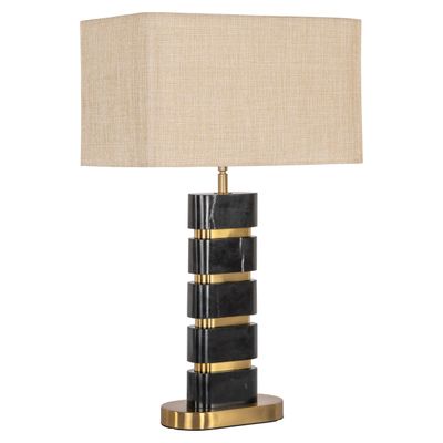 Tafellamp Levina black/gold