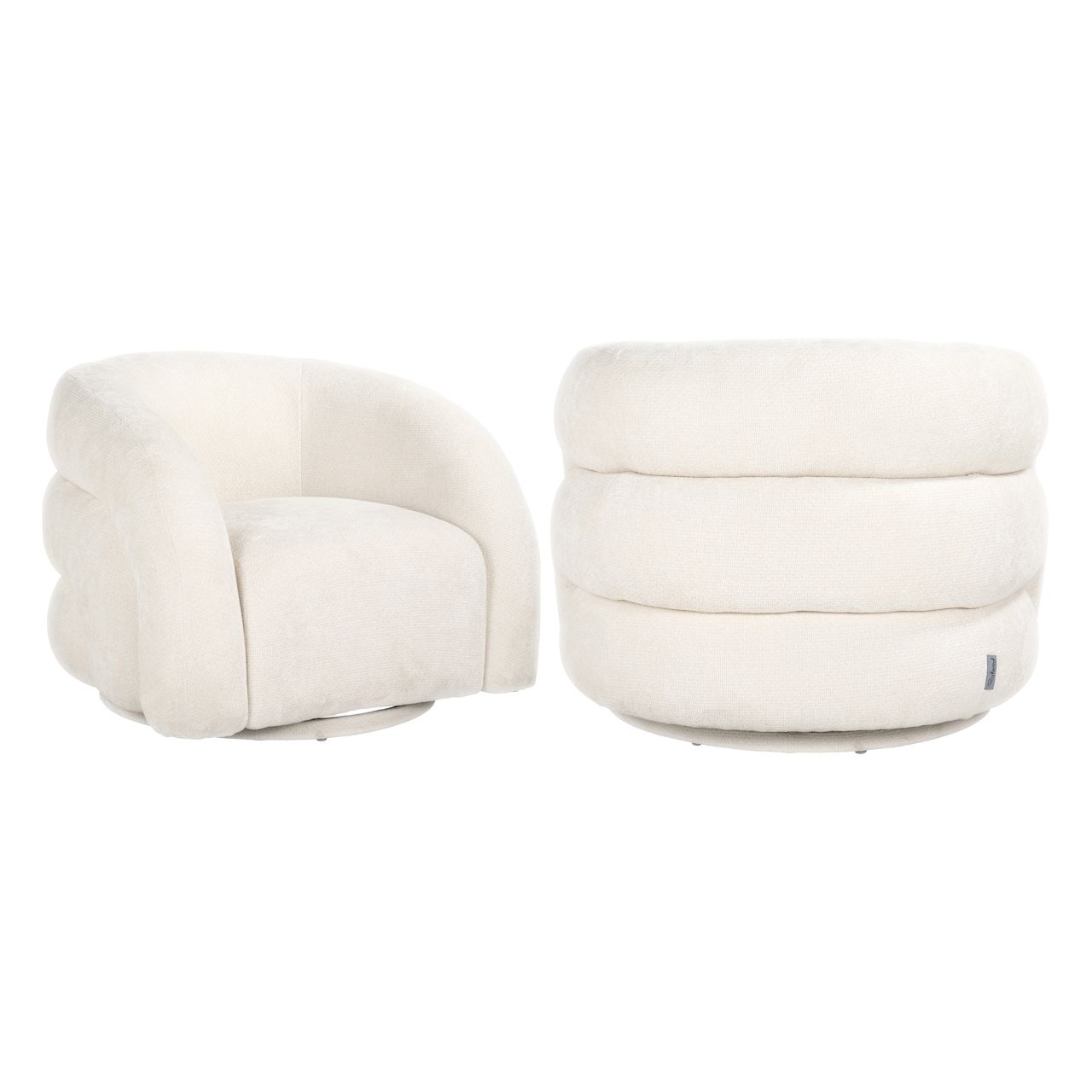 Lounge stoel Arcus white unicorn swivel